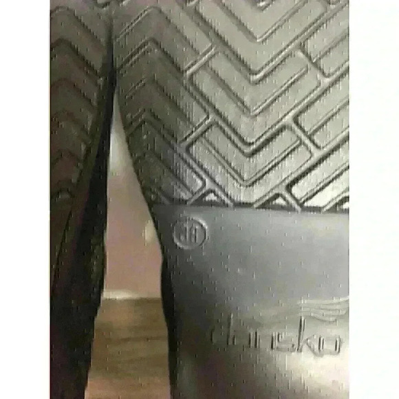 Dansko Womens Size 38 Black Glitter Slip Ons Clogs Nursing Shoes - Picture 7 of 7